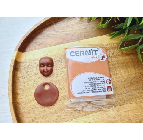 Cernit Doll, caramel, Nr. 807, 56g (2oz), oven-hardening polymer clay