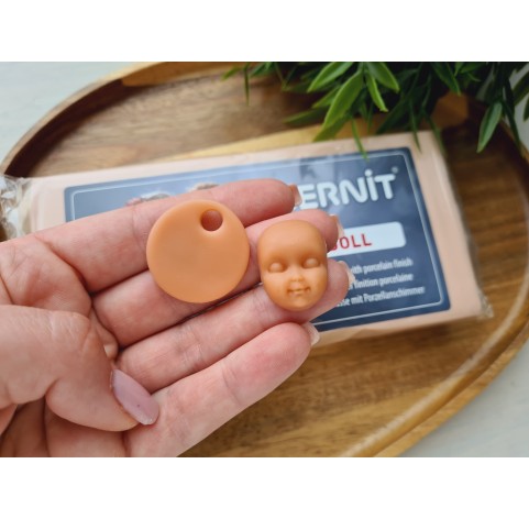 Cernit Doll, sun tan, Nr. 855, 500g (17.63oz), oven-hardening polymer clay