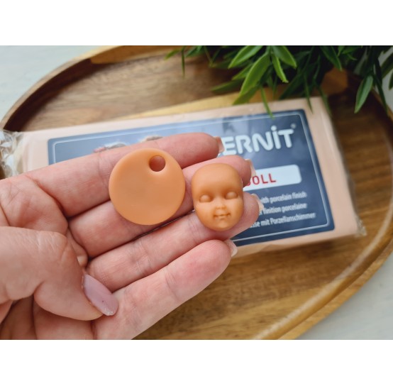 Cernit Doll, sun tan, Nr. 855, 500g (17.63oz), oven-hardening polymer clay