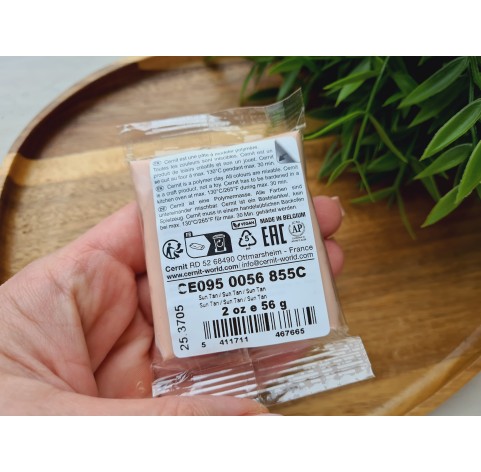 Cernit Doll, sun tan, Nr. 855, 56g (2oz), oven-hardening polymer clay