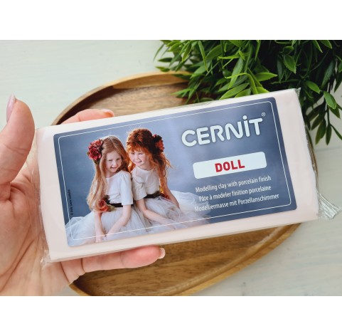 Cernit Doll, rose-beige (translucent), Nr. 425, 500g (17.63oz), oven-hardening polymer clay