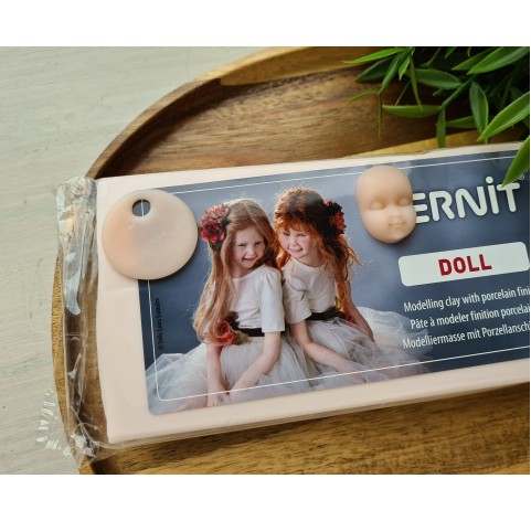 Cernit Doll, rose-beige (translucent), Nr. 425, 500g (17.63oz), oven-hardening polymer clay