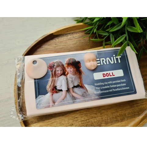 Cernit Doll, rose-beige (translucent), Nr. 425, 500g (17.63oz), oven-hardening polymer clay