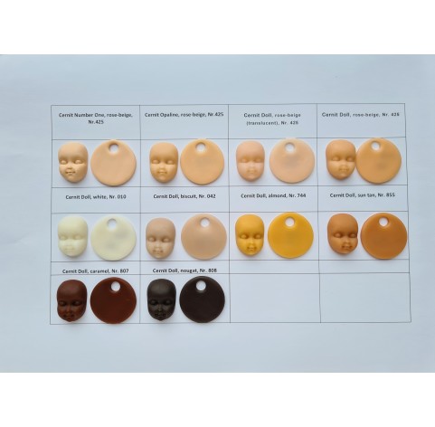 Cernit Doll, almond, Nr. 744, 500g (17.63oz), oven-hardening polymer clay Cernit Doll, almond, Nr. 744, 500g (17.63oz), oven-hardening polymer clay