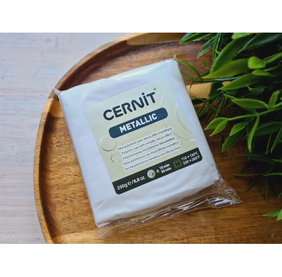 Cernit Metallic, pearl, Nr.085, 250 g (8.82oz), BIG PACK, oven-hardening polymer clay