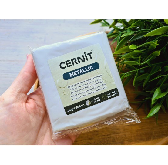 Cernit Metallic, pearl, Nr.085, 250 g (8.82oz), BIG PACK, oven-hardening polymer clay