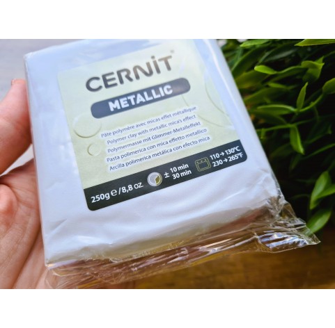 Cernit Metallic, pearl, Nr.085, 250 g (8.82oz), BIG PACK, oven-hardening polymer clay