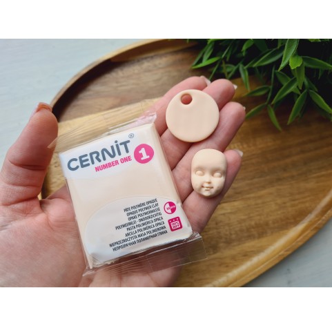 Cernit Number One, flesh, Nr. 425, 56g (2oz), oven-hardening polymer clay