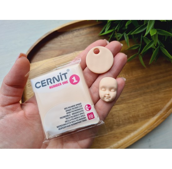 Cernit Number One, flesh, Nr. 425, 56g (2oz), oven-hardening polymer clay