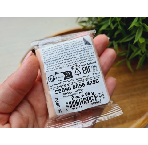 Cernit Number One, flesh, Nr. 425, 56g (2oz), oven-hardening polymer clay