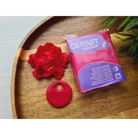 Cernit Translucent, grenade, Nr.453, 56 gr, oven-bake polymer clay