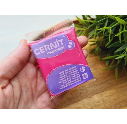 Cernit Translucent, grenade, Nr.453, 56 gr, oven-bake polymer clay