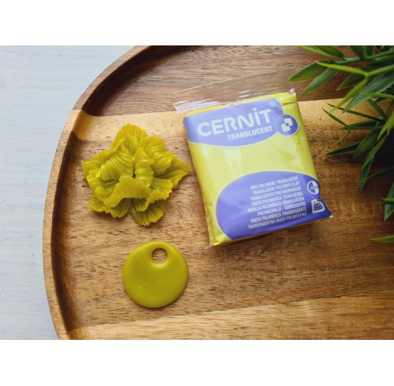 Cernit Translucent, mirabelle, Nr. 606, 56 gr, oven-bake polymer clay