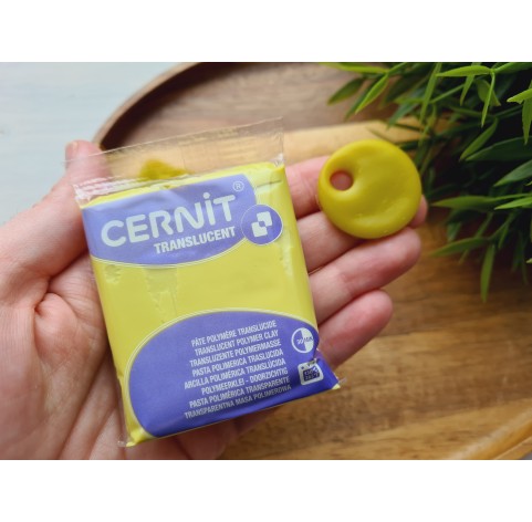 Cernit Translucent, mirabelle, Nr. 606, 56 gr, oven-bake polymer clay