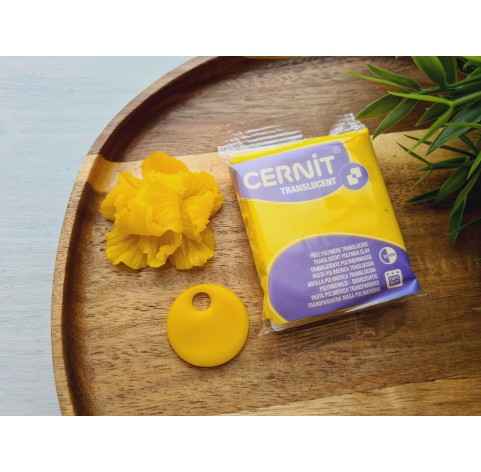 Cernit Translucent, maize, Nr. 719, 56 gr, oven-bake polymer clay