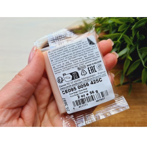 Cernit Number One, rose-beige, Nr. 425, 56g (2oz), oven-hardening polymer clay