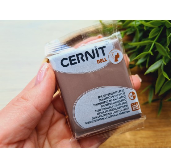 Cernit Number One, nougat, Nr. 808, 56g (2oz), oven-hardening polymer clay