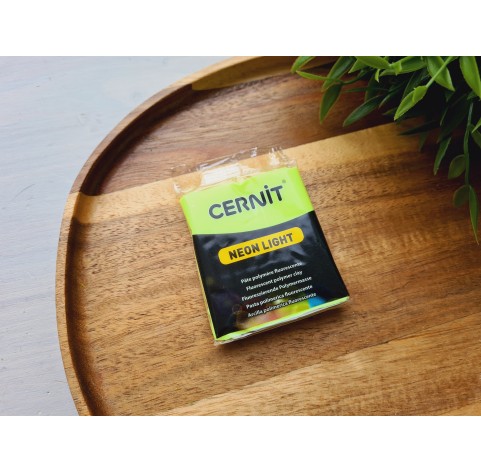 Cernit Neon, yellow, Nr. 700, 56g (2oz), oven-bake polymer clay