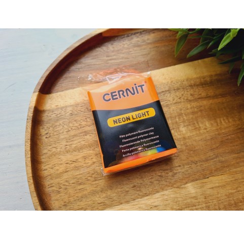 Cernit Neon, orange, Nr. 752, 56g (2oz), oven-bake polymer clay