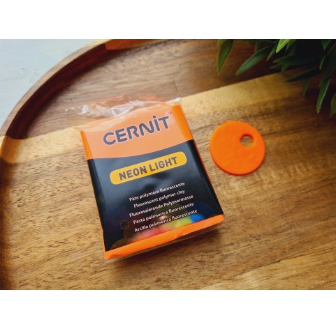 Cernit Neon, orange, Nr. 752, 56g (2oz), oven-bake polymer clay