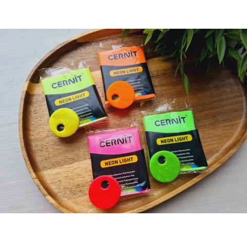 Cernit Neon, fuchsia, Nr. 922, 56g (2oz), oven-hardening polymer clay