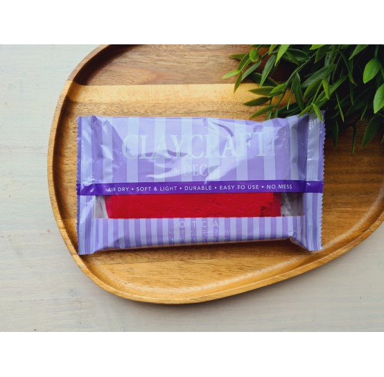 Self-hardening marshmallow polymer clay by DECO, red, 55 g