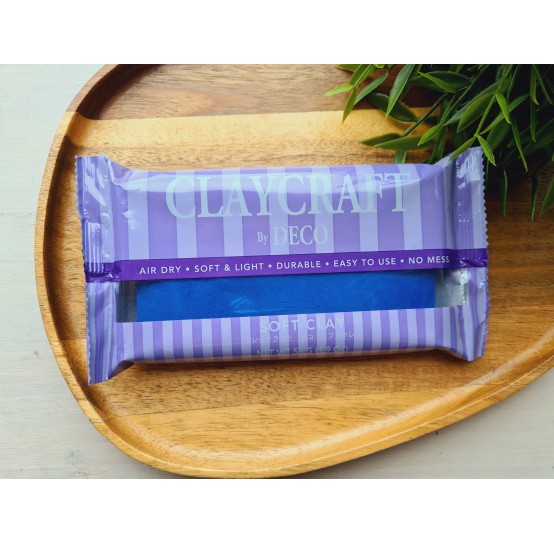 Self-hardening marshmallow polymer clay by DECO, blue, 55 g