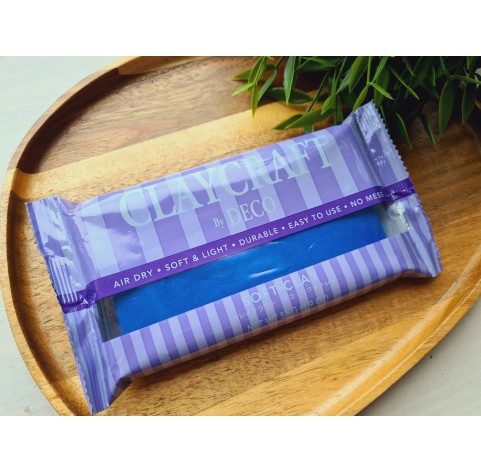 Self-hardening marshmallow polymer clay by DECO, blue, 55 g