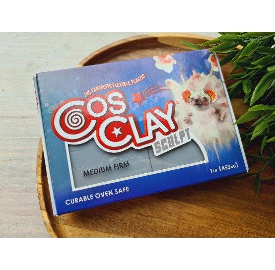 CosClay Sculpt Gray Medium Firm, 453g (1 lb)
