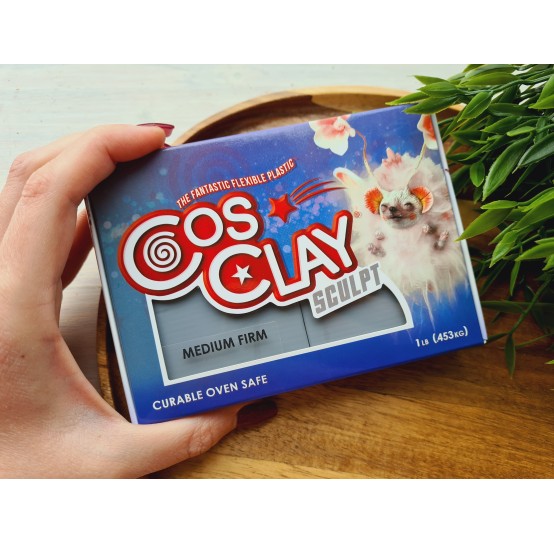 CosClay Sculpt Gray Medium Firm, 453g (1 lb)