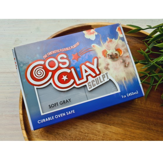 CosClay Sculpt Gray Soft, 453g (1 lb)