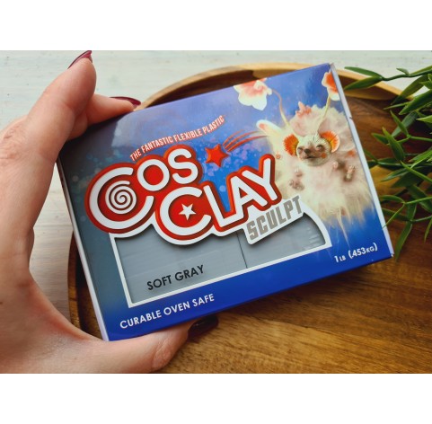 CosClay Sculpt Gray Soft, 453g (1 lb)