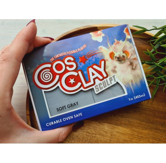 CosClay Sculpt Gray Soft, 453g (1 lb)