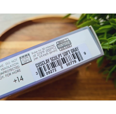 CosClay Sculpt Gray Soft, 453g (1 lb)
