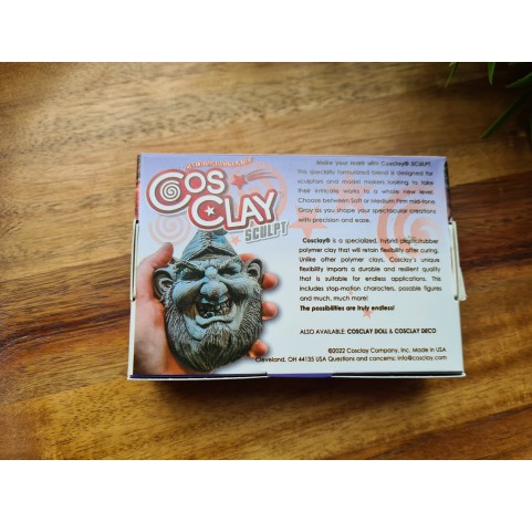 CosClay Sculpt Gray Medium Firm, 227g (8 oz)