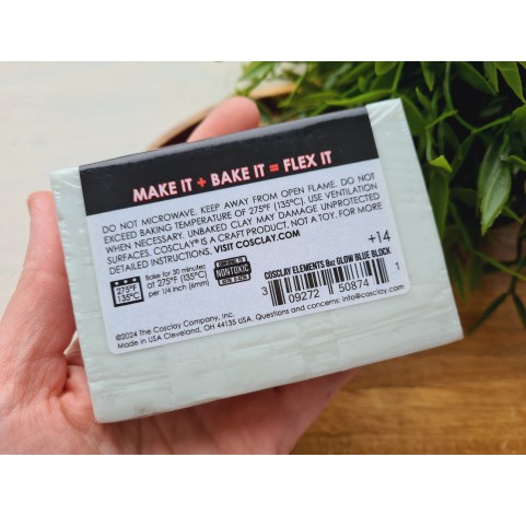 CosClay ELEMENTS Glow blue, 226 g (0.49 lb)