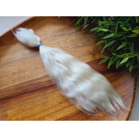 Natural Mohair Doll Hair (Not painted) 20-25 cm, ~ 10 g.