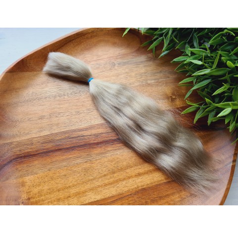 Natural Mohair Doll Hair (Ash blond) 20-25 cm, ~ 10 g.