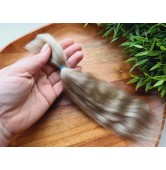 Natural Mohair Doll Hair (Ash blond) 20-25 cm, ~ 10 g.