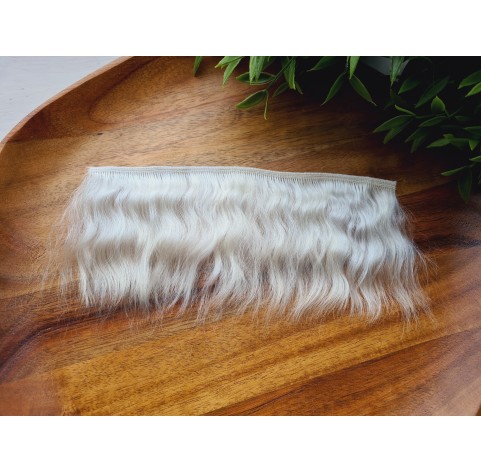 Mohair weft (Not painted), ~ 20 cm long, hair length 6-8 cm