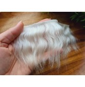 Mohair weft (Not painted), ~ 20 cm long, hair length 6-8 cm