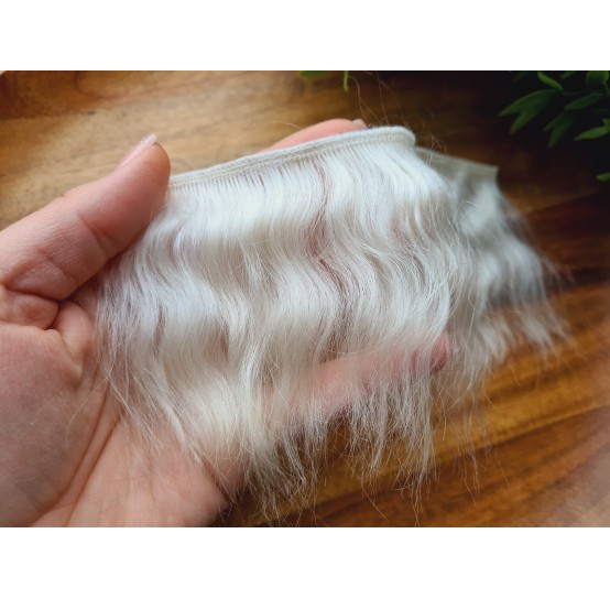 Mohair weft (Not painted), ~ 20 cm long, hair length 6-8 cm