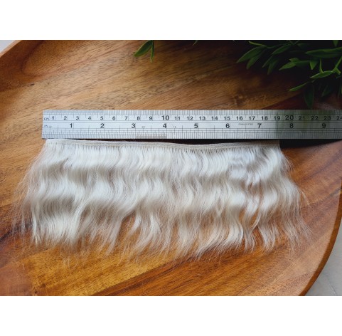 Mohair weft (Not painted), ~ 20 cm long, hair length 6-8 cm
