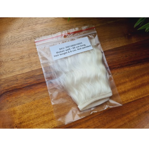 Mohair weft (Not painted), ~ 20 cm long, hair length 6-8 cm
