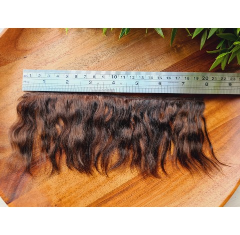 Mohair weft (Espresso), ~ 20 cm long, hair length 6-8 cm