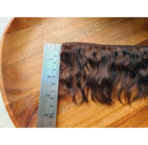 Mohair weft (Espresso), ~ 20 cm long, hair length 6-8 cm