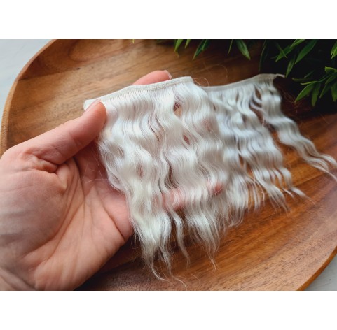 Mohair weft (Blond), ~ 20 cm long, hair length 10-12 cm