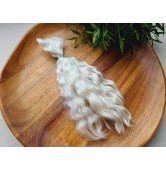 Natural Mohair doll hair, wavy (Not painted) 20-25 cm, ~ 10 g.
