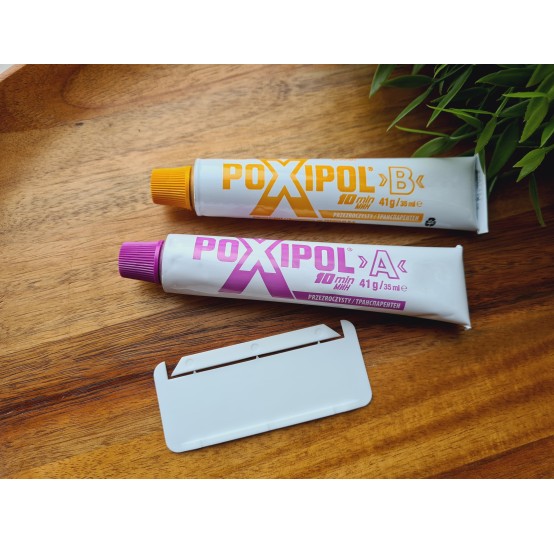 Bripox Poxipol epoxy glue, transparent, 70 ml
