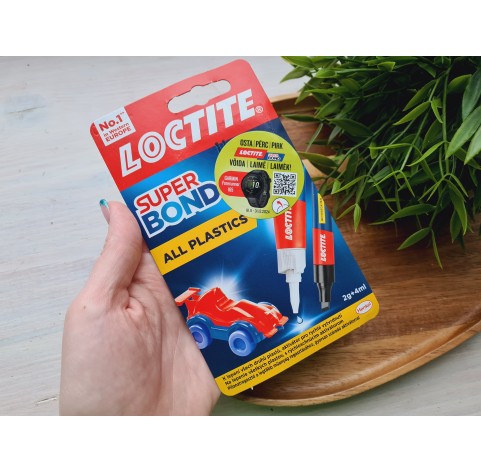 Loctite, Super Bond All Plastics, universal glue, transparent, 2g+4ml